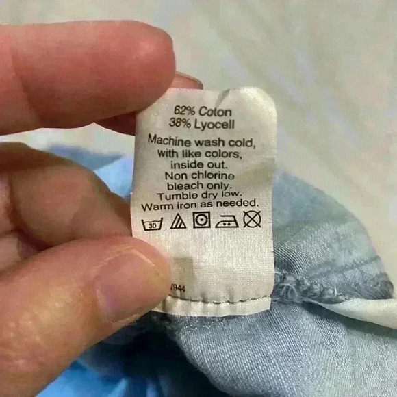 Madewell Denim Azalea Off-the-Shoulder Mini Dress Blue Bell Sleeve Size S - Picture 8 of 11